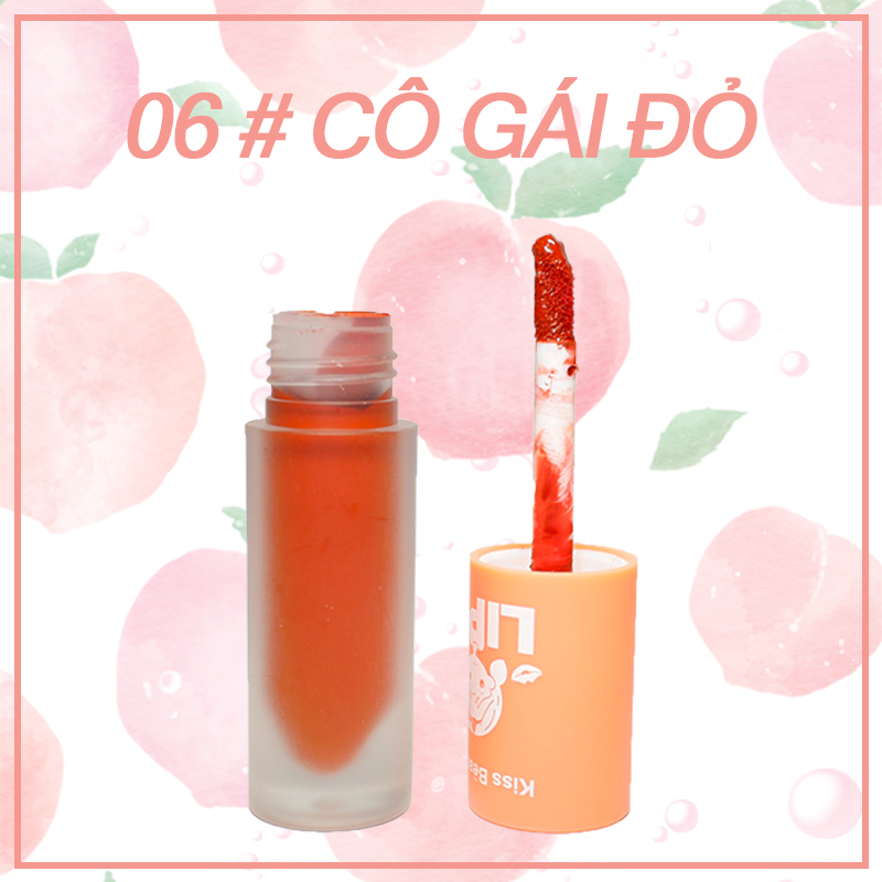 【Kiss Belle Shop】 Son lì dưỡng ẩm lâu trôi và không dễ phai (có 6 màu)