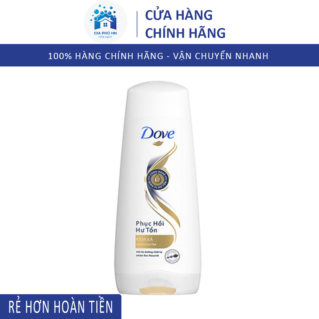Dầu Xả Tóc Dove  Giúp Phục Hồi Tóc Hư Tổn Ngăn Ngừa Rụng Tóc Chai 140g