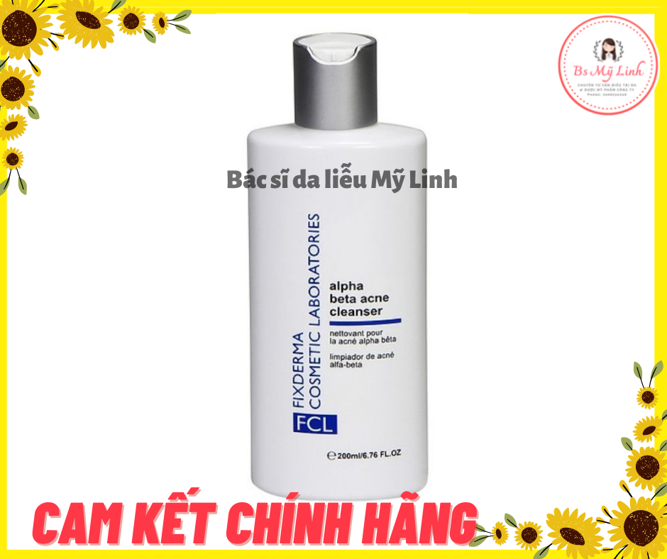 [Tem Công Ty] Sữa Rửa Mặt Acne Beta Alpha Fcl Fixderma Cho Da Dầu Mụn