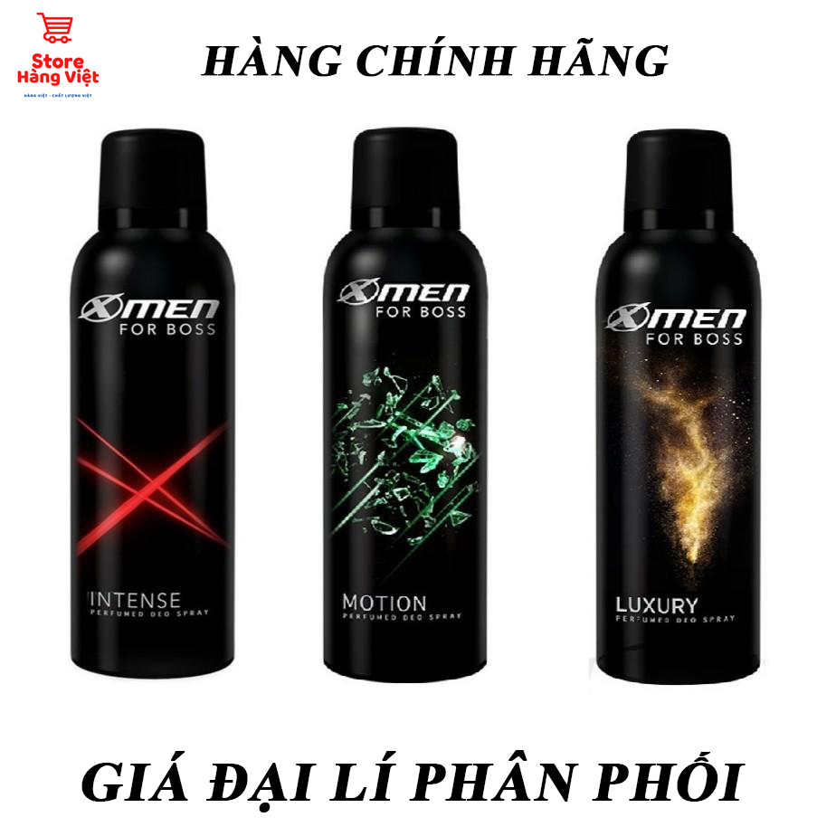 Xịt Nước Hoa Toàn Thân X - Men For Boss 150Ml Mùi Luxury/Motion/Intense - Store Hàng Việt