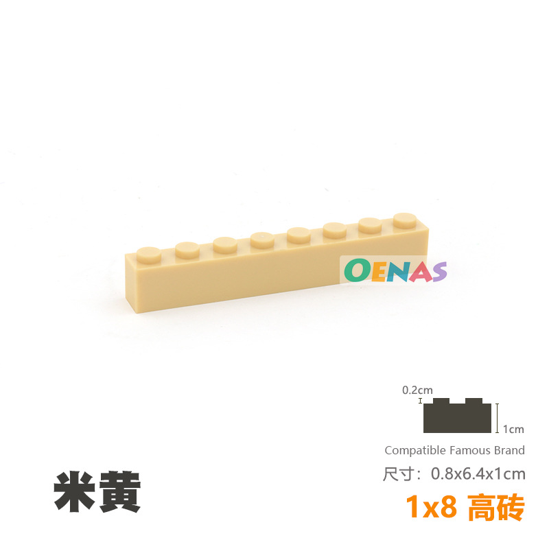 COMBO 100Gram Gạch 1x8x3(H) NO.013 - Phụ Kiện MOC Brick