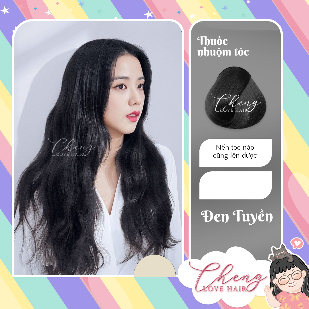 Nhuộm Tóc Đen Tuyền Có Thể Phủ Bạc Không Cần Tẩy Tóc Chenglovehairs Chenglovehair