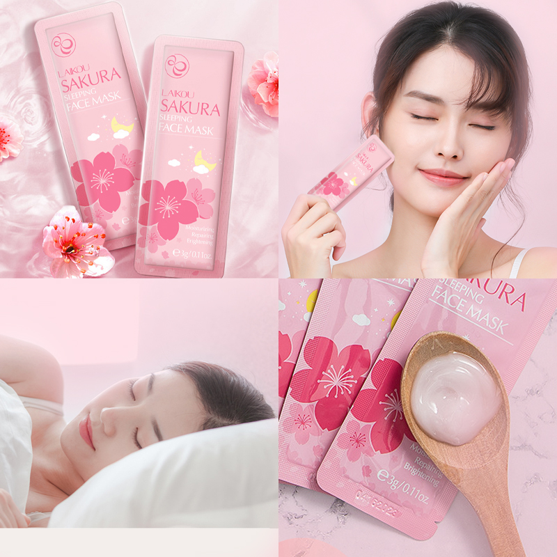 [HCM]【Kiss Belle】Hoa anh đào Đắp mặt nạ Dưỡng ẩm trẻ hóa da(1 miếng)