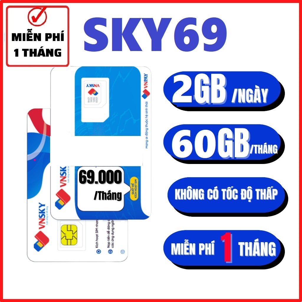 [ TẶNG 1 TỶ GB INTERNET ] Sim 4G Mobifone KHÔNG GIỚI HẠN TỐC ĐỘ Nghe Gọi Miễn Phí Sky59 Sky89 Local 