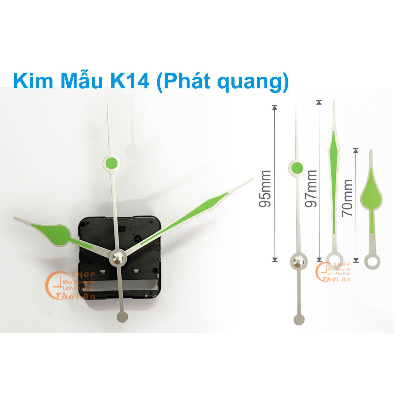 Máy đồng hồ Treo tường Kim trôi (BH 1-2 năm)
