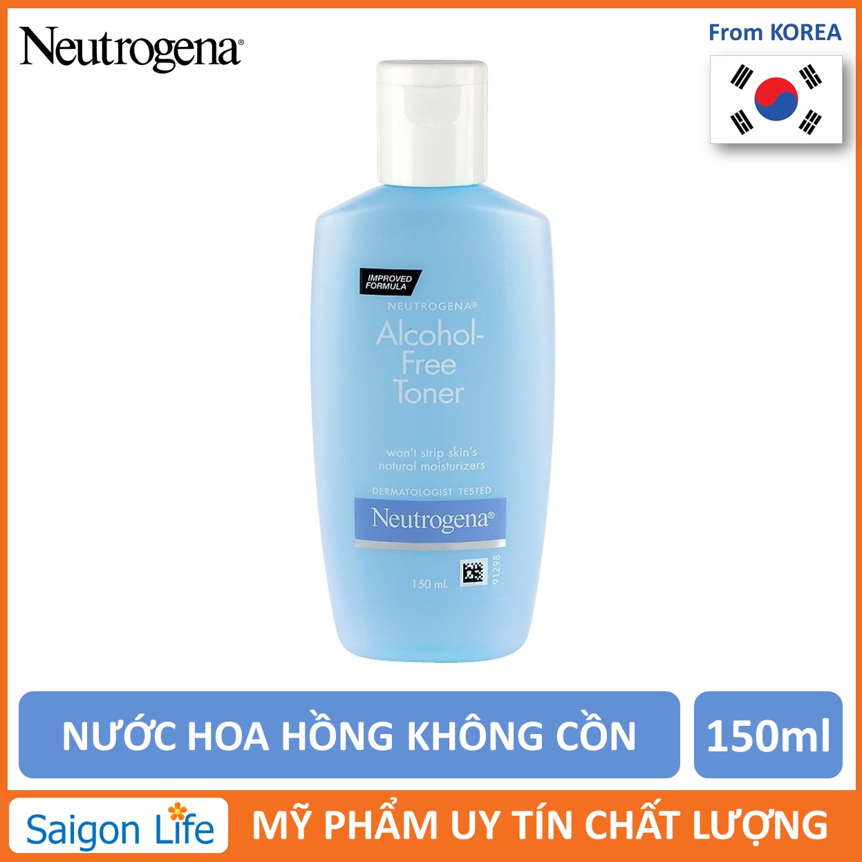 Nước Hoa Hồng Không Cồn Neutrogena Alcohol - Free Toner 150Ml