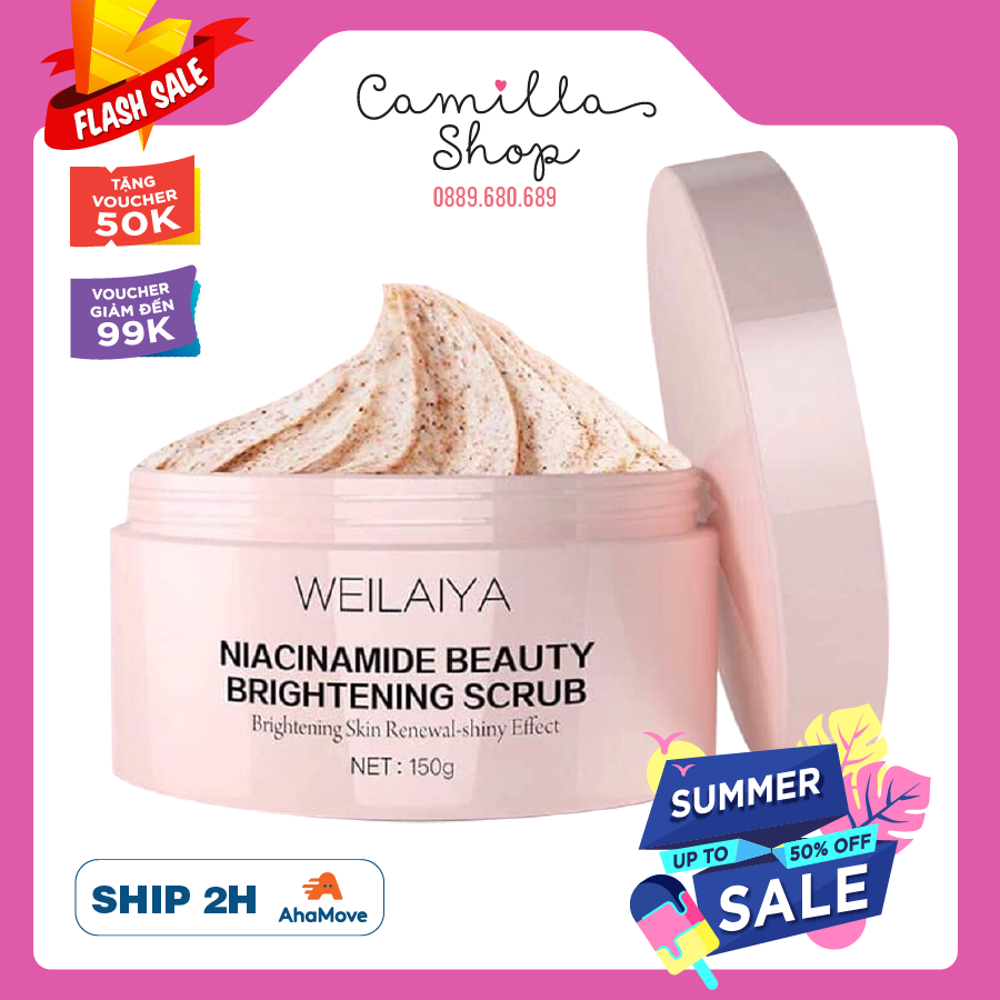 Tẩy Tế Bào Da Chết Toàn Thân Weilaya Chính Hãng Làm Đẹp Da Căng Bóng Da Sạch Lỗ Chân Lông