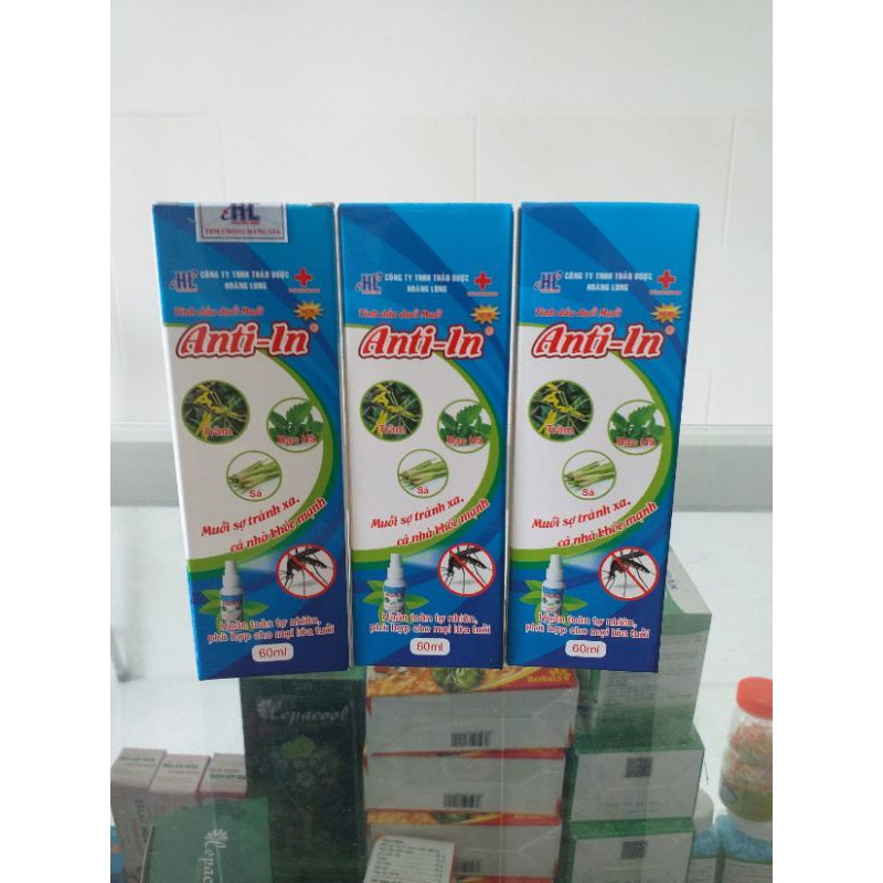 [Hcm]Tinh Dầu Đuổi Muỗi Anti - In Dạng Xịt 60Ml