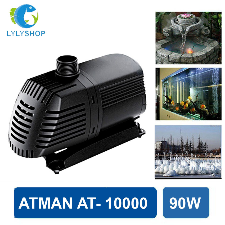 Máy bơm ATMAN AT 10000 công suất 90W cho hồ bể cá cảnh hòn non bộ - ATMAN AT10000