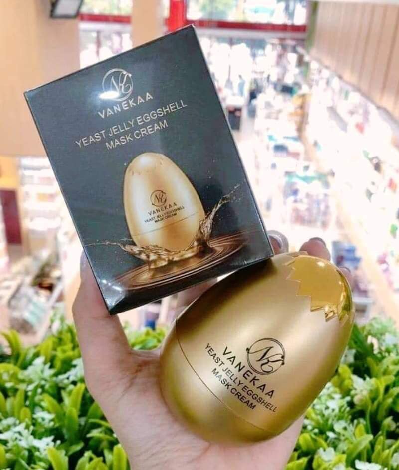 Mặt Nạ Làm Sáng Căng Bóng Da Quả Trứng Vanekaa Yeast Royal Jelly Egg Shell Mask Cream