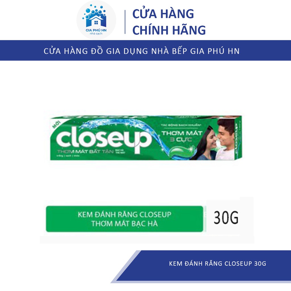 Kem Đánh Răng Closeup 3 Cực Thơm Mát Làm Trắng Chống Sâu Răng 30g
