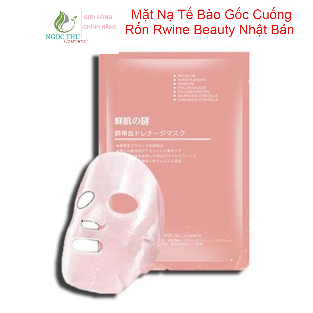 Mặt Nạ Tế Bào Gốc Cuống Rốn Rwine Beauty Nhật Bản Ngăn Mặt Nạ Chống Lão Hóa Mặt Nạ Dưỡng Da Mặt Nạ Căng Bóng