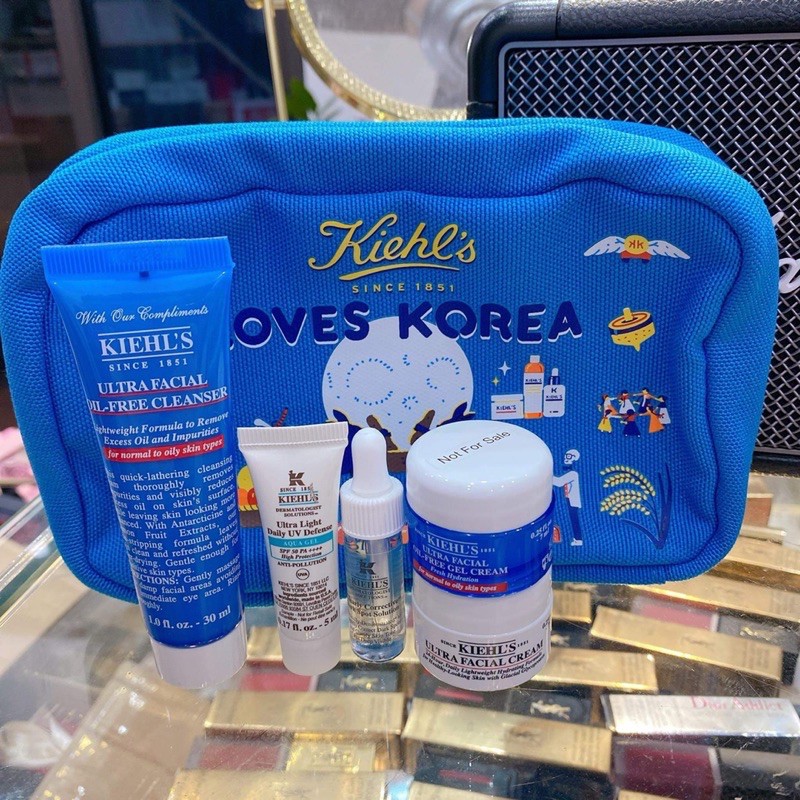 Set Dưỡng Da Kiehl’s 6 Món Mini Tặng Kèm Túi