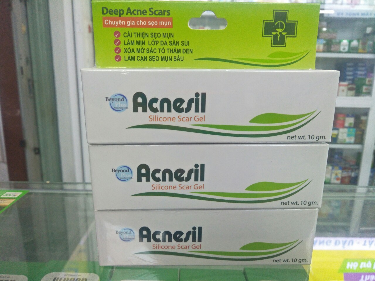 Acnesill Gel Tuýp 10G Loại Bỏ Thâm Sẹo Do Mụn