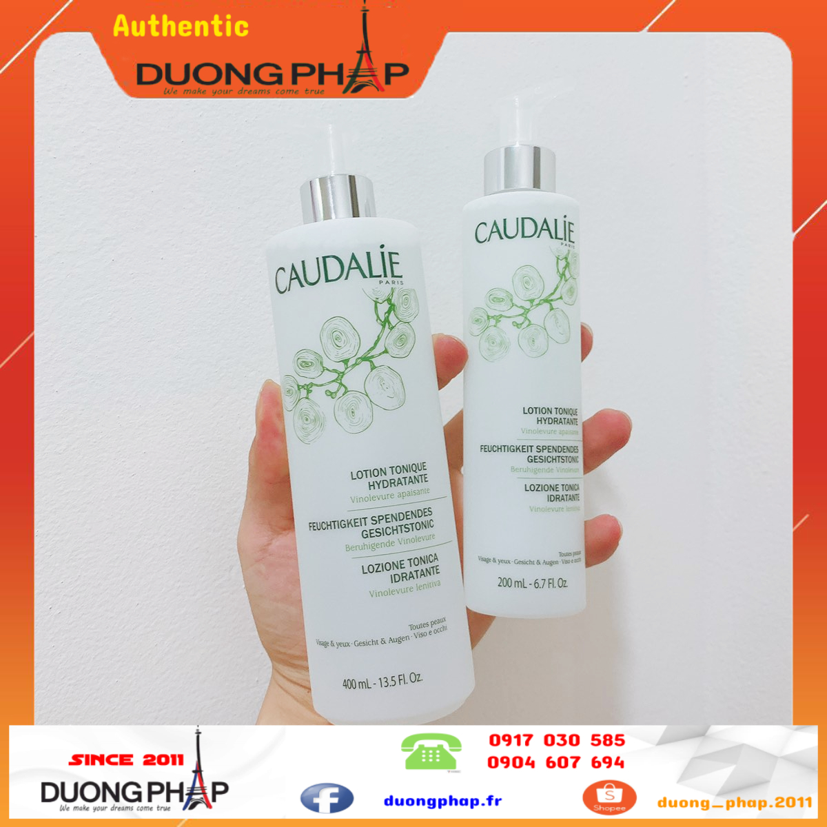 Nước Hoa Hồng Caudalie Hydratante 200Ml