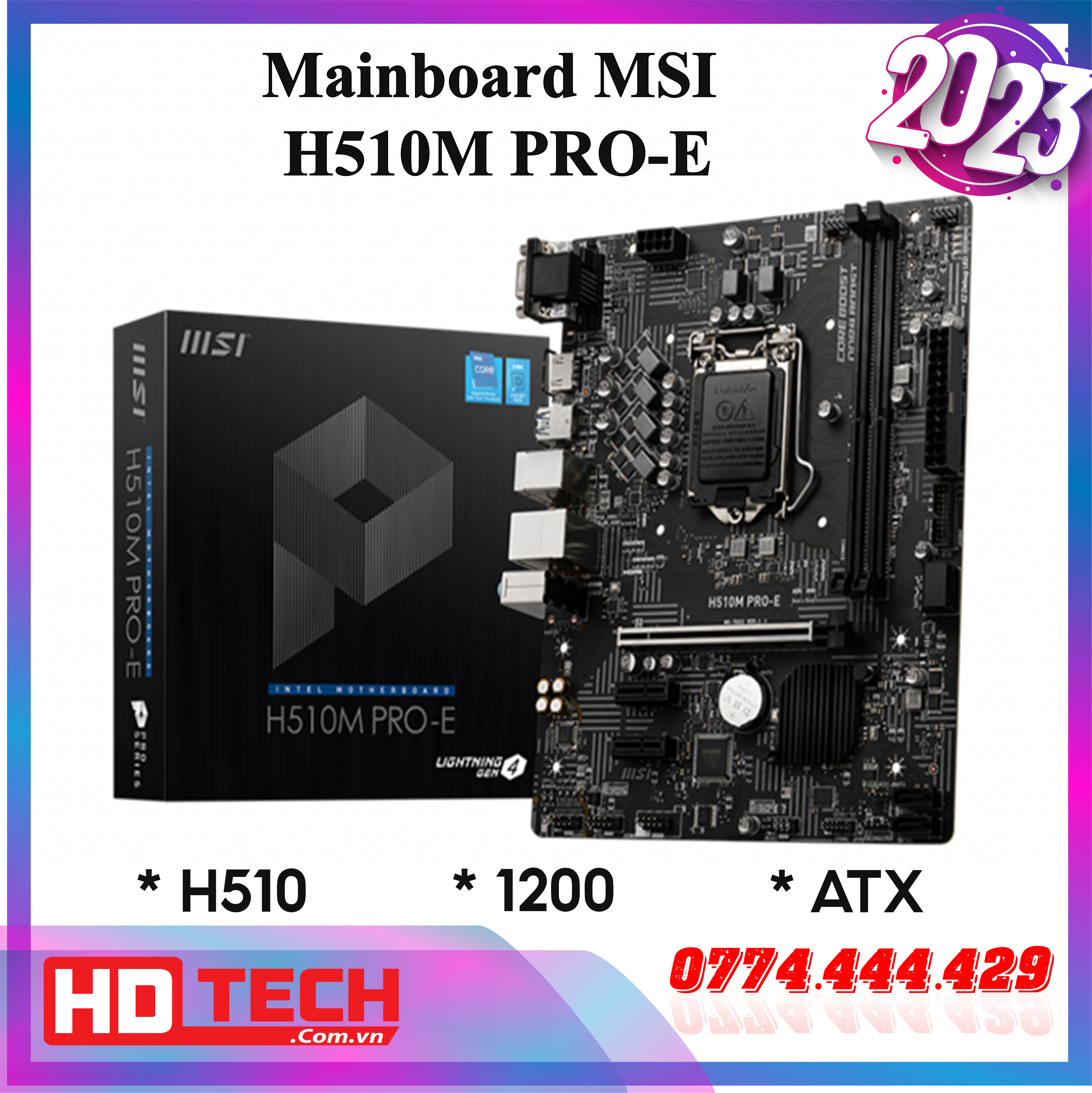 Mainboard MSI H510M PRO-E new full box socket 1200