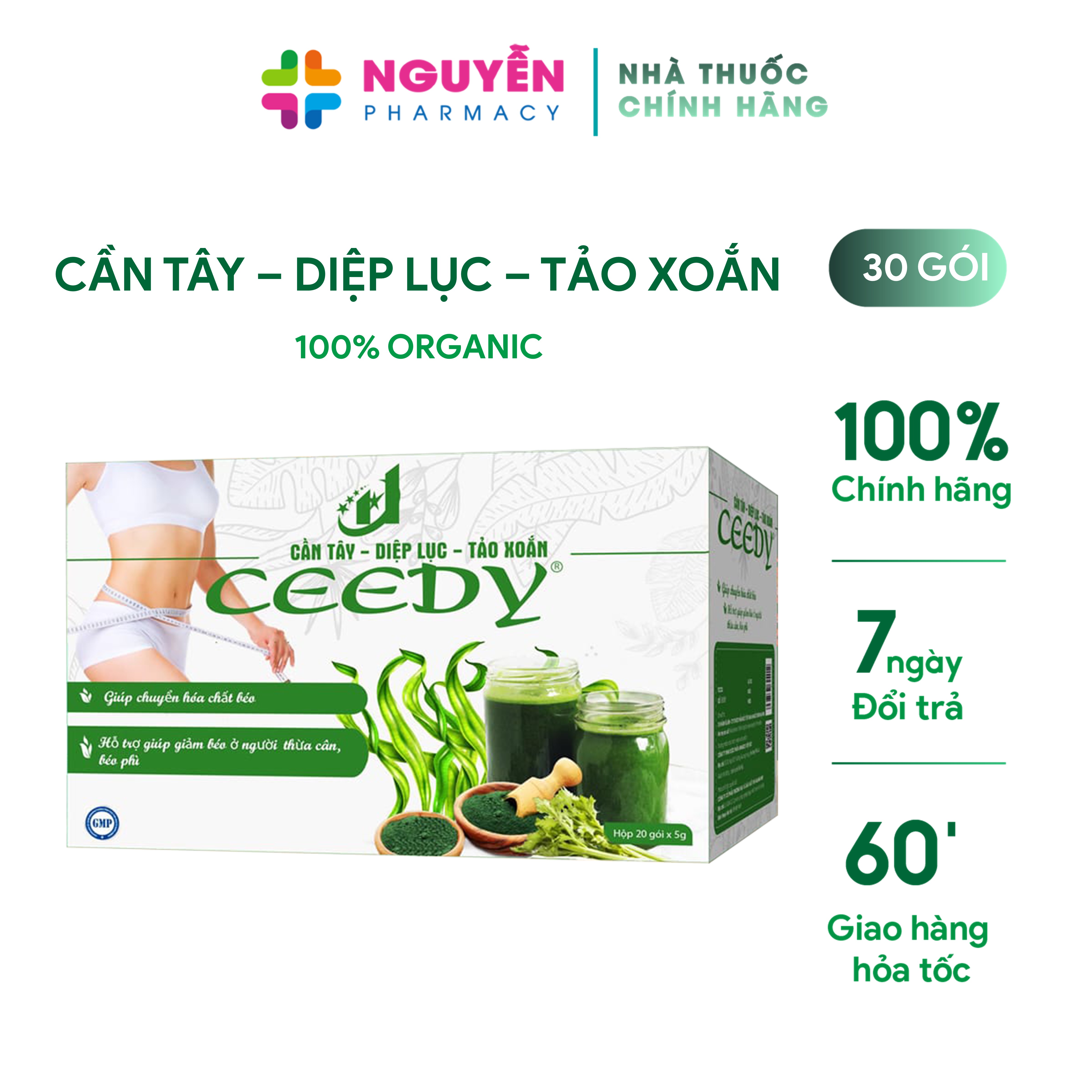 Trà giảm cân Ceedy - Trà organic công nghệ Hàn Quốc