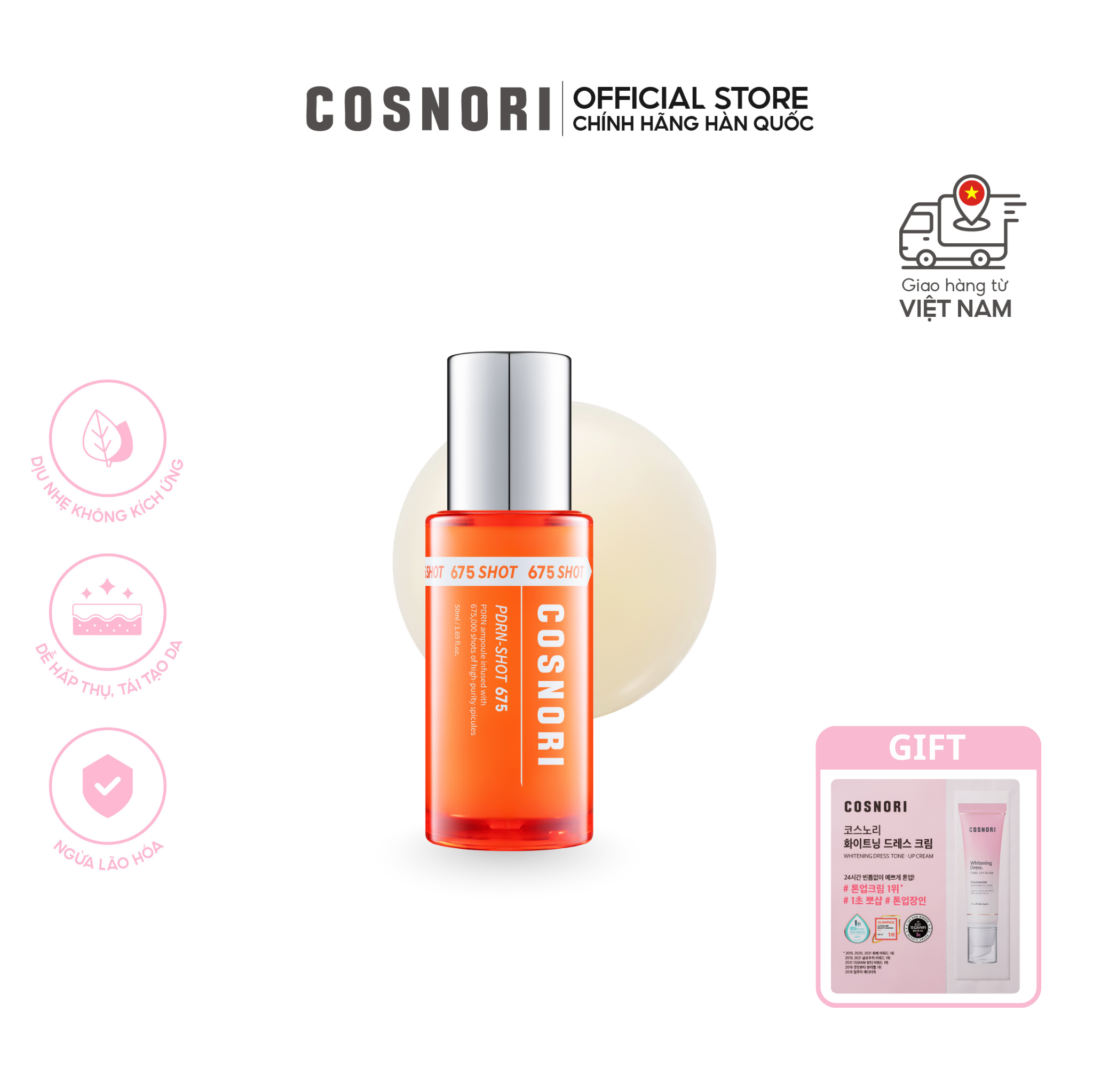 Tinh Chất Chống Lão Hóa Cải Thiện Da Cosnori PDRN - Shot 675 50ml