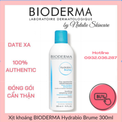 [Hcm]Xịt Khoáng Bioderma Hydrabio Brume 300Ml