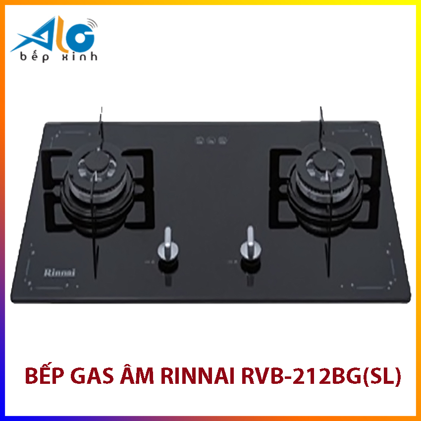 Bếp gas âm Rinnai RVB-212BG(SL) - Đánh lửa IC - ngắt gas tự động Alo Bếp xinh