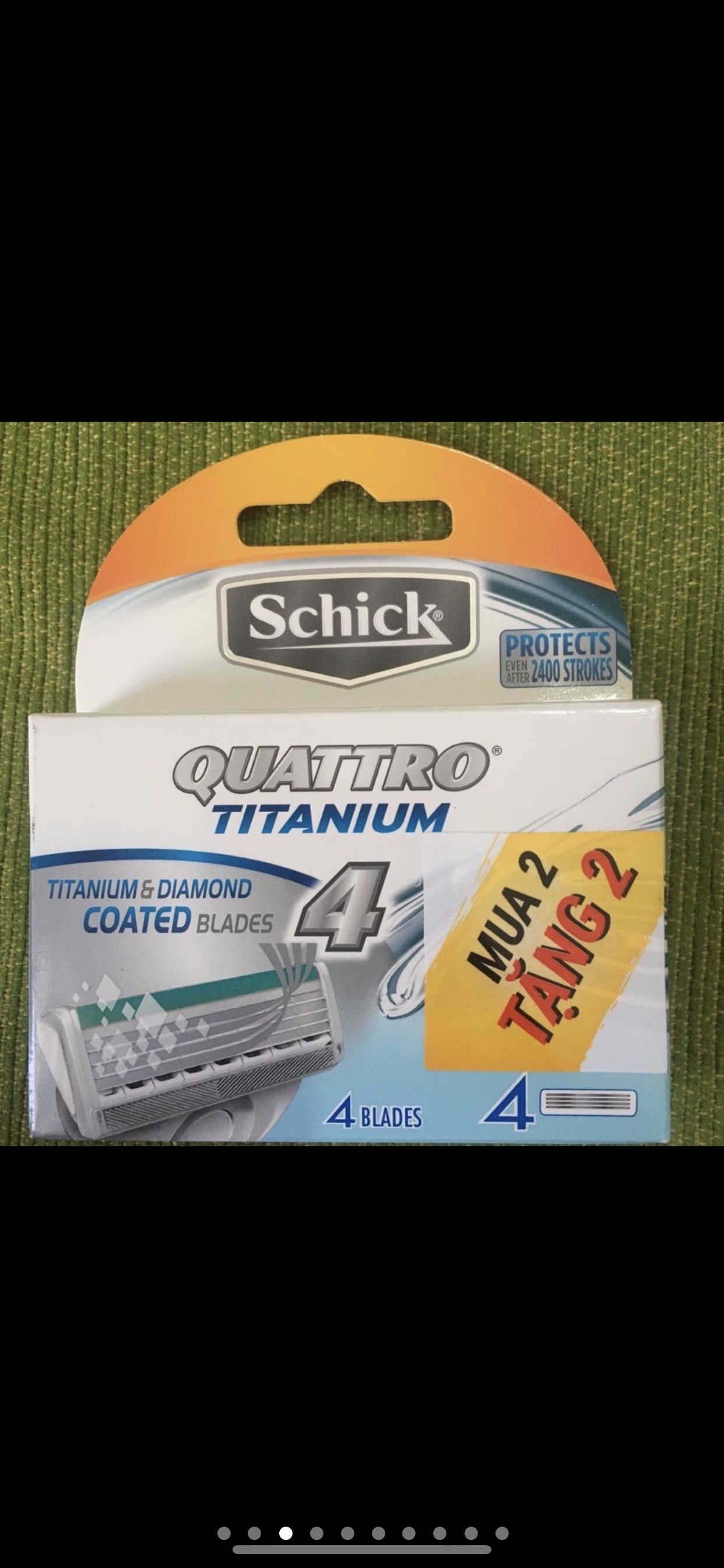 Lưỡi DAO CẠO SCHICK QUATTRO TITANIUM - CÔNG NGHỆ 4 LƯỠI DAO KÉP