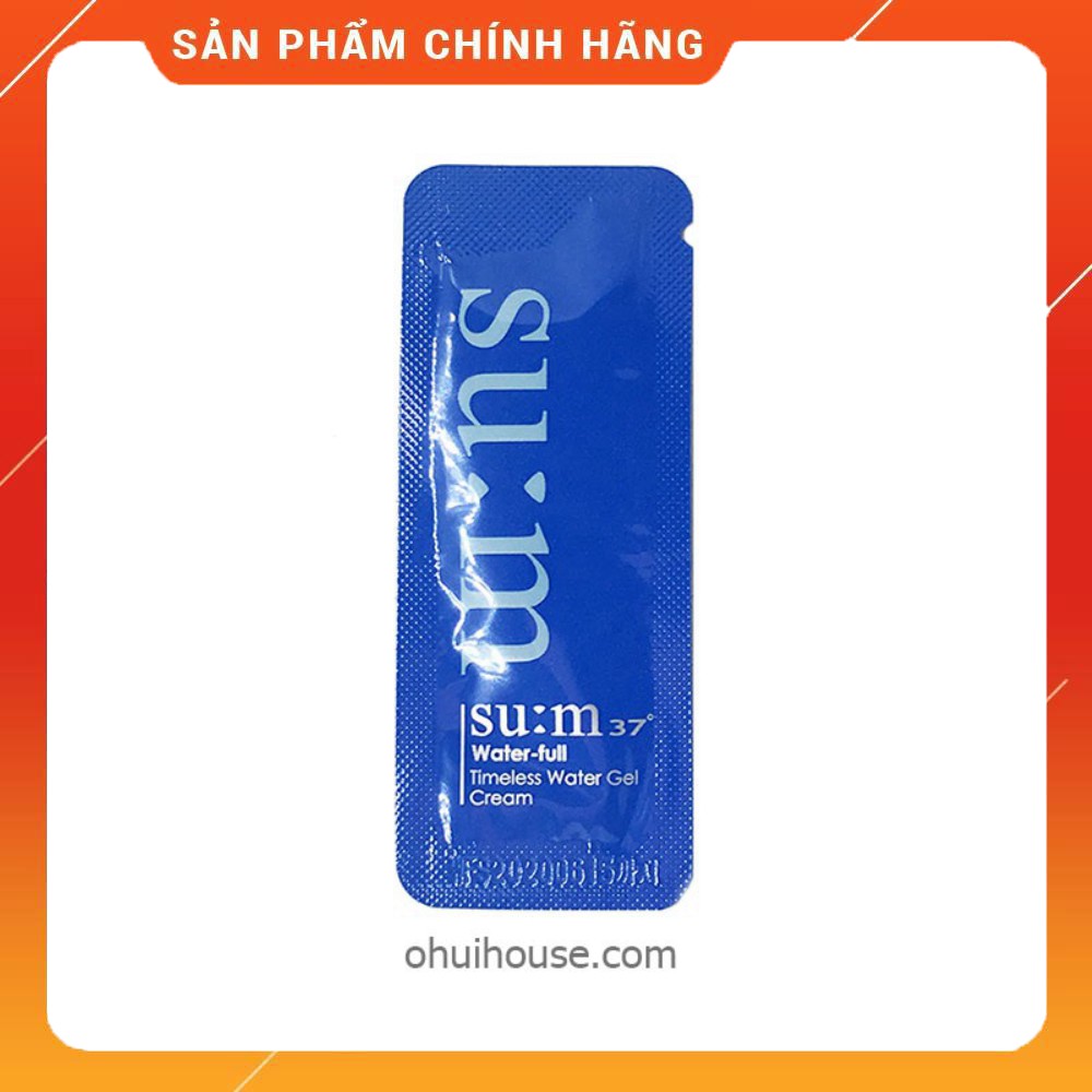 Gói sample kem dưỡng cấp nước mụn se khít chân lông Sum37 xanh - Su:m37 Water-full Water Gel Cream cam kết hàng đúng mô tả chất lượng đảm bảo an toàn đến sức khỏe người sử dụng