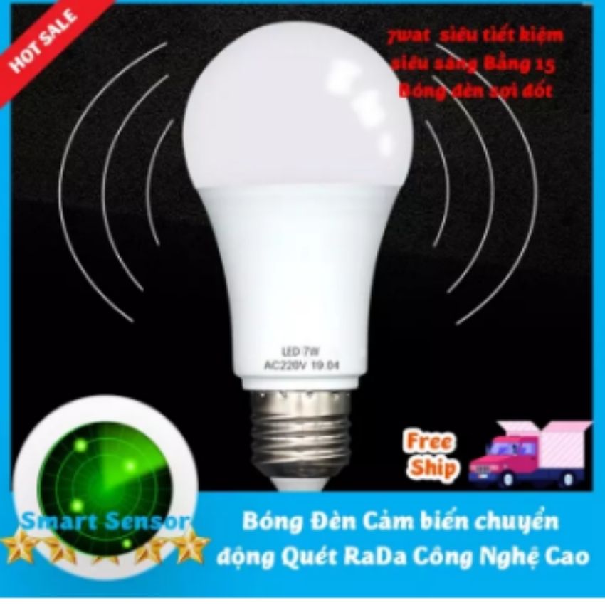 Bóng đèn cảm ứng rada 5w9w chuyển động