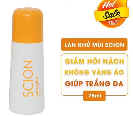 Lăn Khử Mùi Scion 75Ml Nhập Khẩu Chính Hãng Ngăn Mùi Hôi Nách Không Làm Ố Quần Áo Trị Thâm Nách (Mẫu Mới )