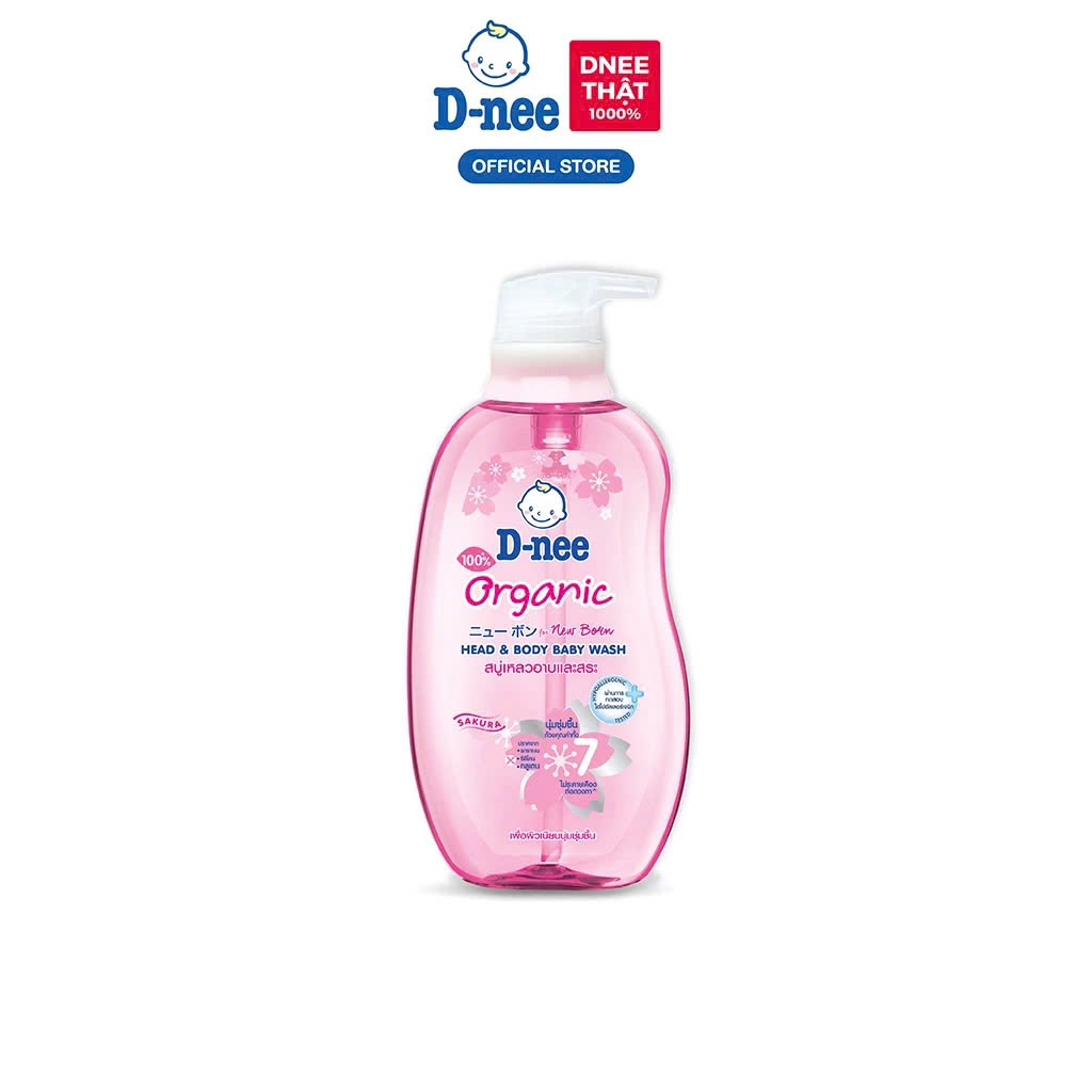 Tắm Gội Toàn Thân Dnee Baby Thái Lan Dành Cho Bé Dung Tích 380ml - Hàng Nhập Thái an toàn cho bé