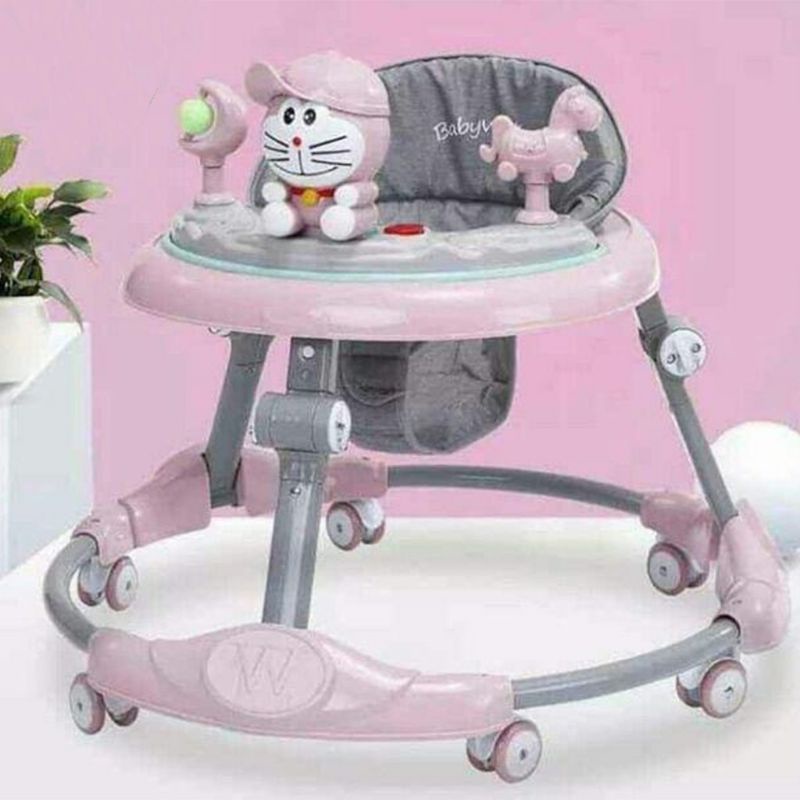 [FREESHIP] Xe tròn tập đi Baby Walker có nhạc và đèn có bàn ăn dặm cho bé