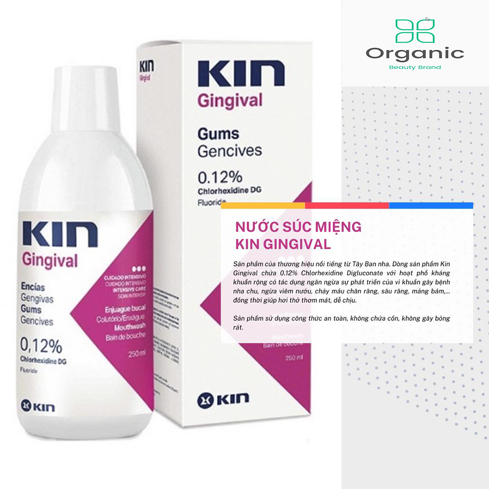 Kin Gingival - Nước Súc Miệng Ngừa Viêm Nuowsc - 250Ml