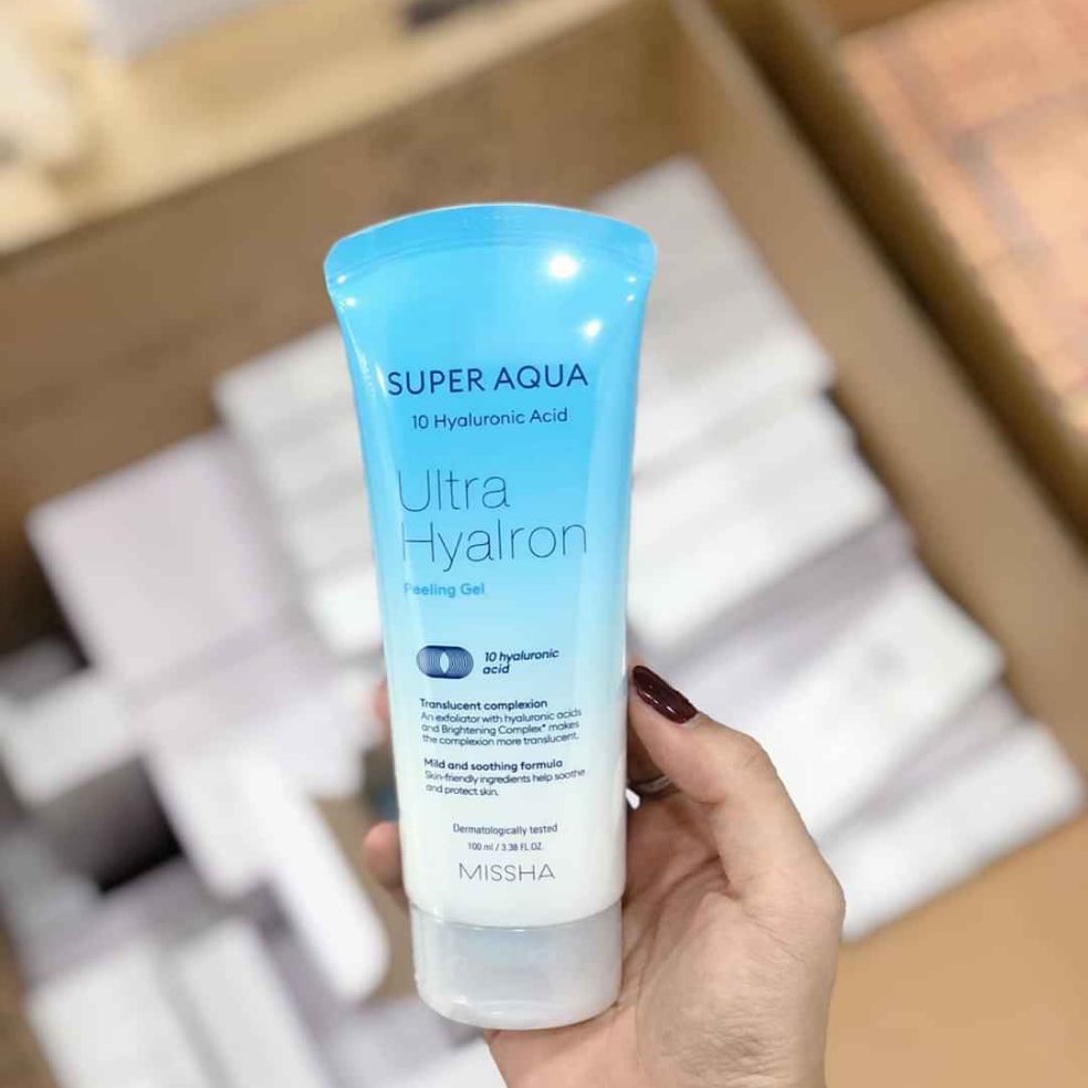 [Mẫu Mới] Tẩy Da Chết Missha Super Aqua Ultra Hyalron Peeling Gel 100Ml