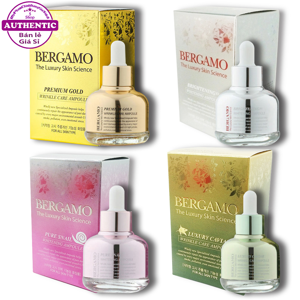 Serum Bergamo The Luxury Skin Science Dưỡng Da 30Ml Korea (Vàng)