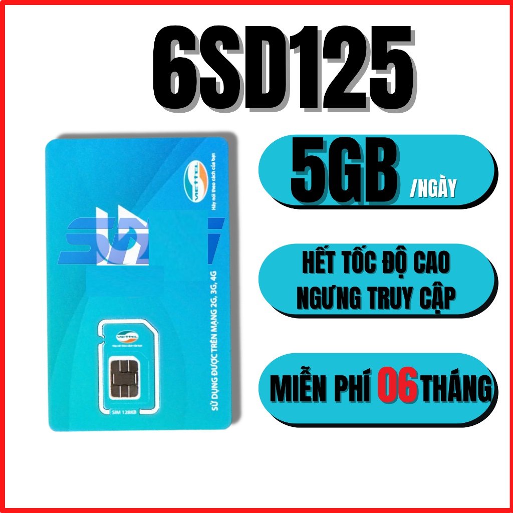 ( DEAL SALE 50% ) Sim 4G Viettel 1 Năm DATA KHÔNG GIỚI HẠN 6MXH80Y - 12MXH80Y - 12MXH100 - 12V90B - 