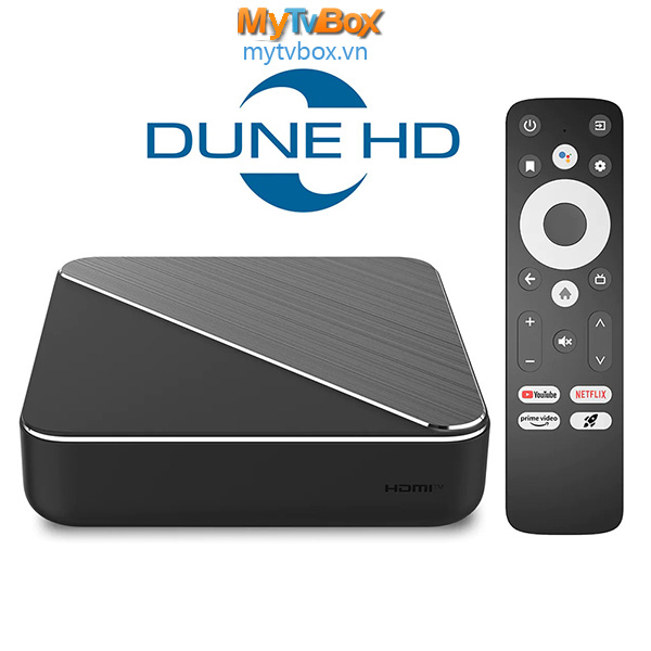 Đầu Dune HD Homatics Box R 4K Plus Chứng Chỉ Netflix Google Android TV 11 RAM 4G Wifi 6 LAN 1Gbit