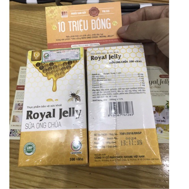 Sữa Ong Chúa Royal Jelly Schon (Chính Hãng Xoá Tem - Date Mới)