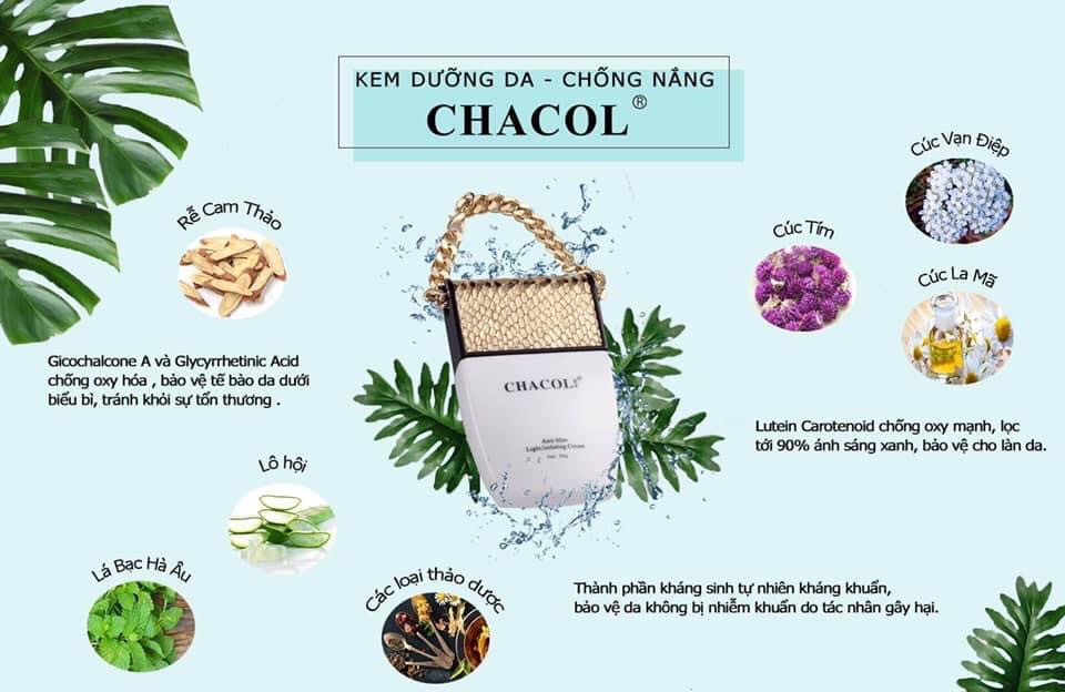 [Xả Lỗ Date 5/2022]Kem Chống Nắng Dưỡng Da Chacol 50Ml