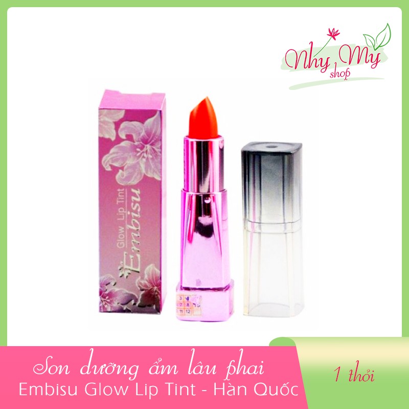 Son Embisu Glow Lip Tint Dưỡng Ẩm Và Lâu Phai Sản Phẩm Tốt Chất Lượng Cao Cam Kết Như Hình Độ Bền Cao