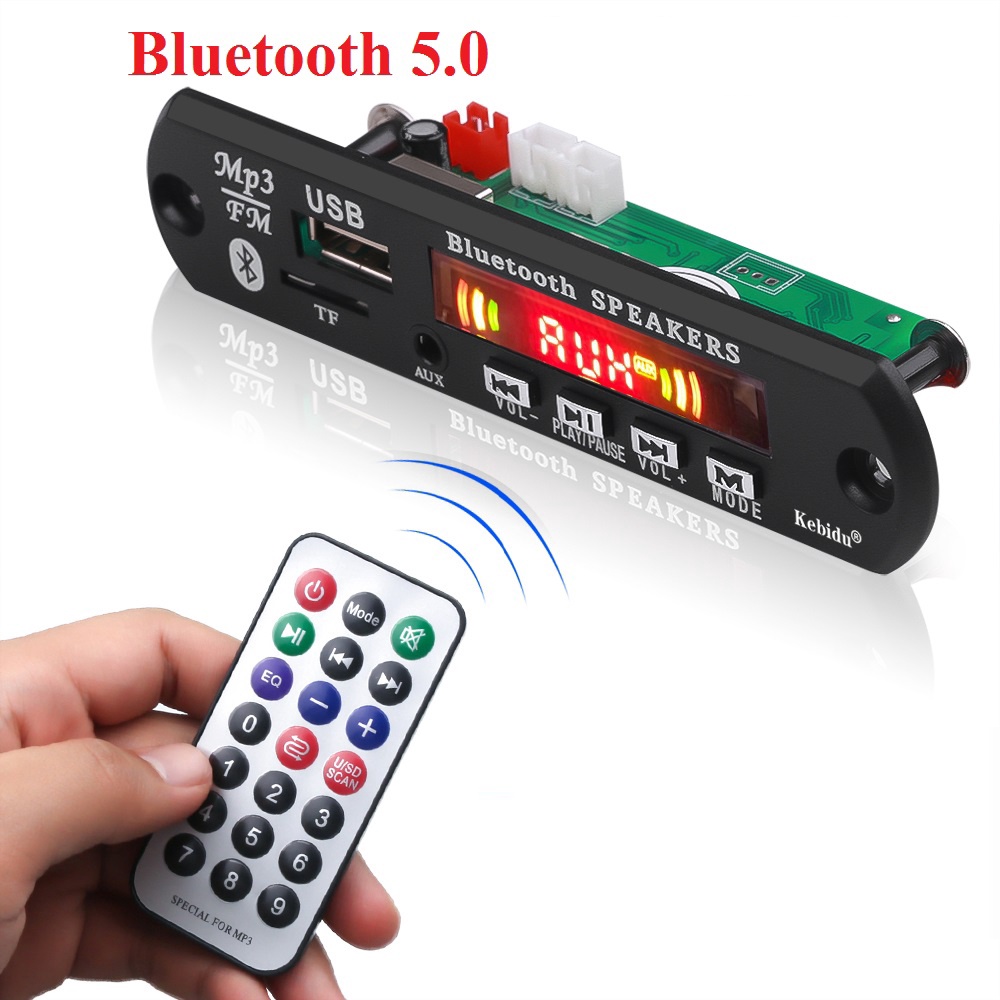 Module Bluetooth - Mạch giải mã Âm Thanh Mp3 Bluetooth 5.0 Sử dụng nguồn 12v dùng cho Amply Loa kéo Xe hơi ....