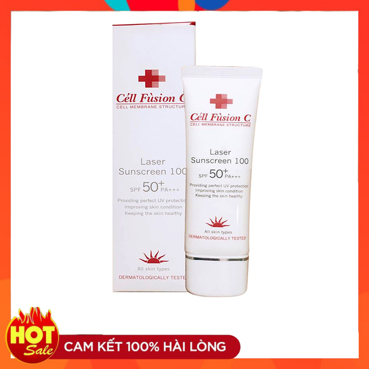 [ Hot]Kem Chống Nắng Laser Sunscreen 100 Cell Fusion C Spf 50 + 50Ml - Sản Phẩm Tích Hợp Khả Năng Chống Nắng Và Chống Lão Hóa Vượt Trộibảo Vệ Làn Da Một Cách Hoàn Hảo Khỏi Các Tia Tử Ngoại Uva/B Bảo Hành 6 Tháng