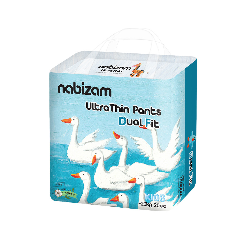 (MỚI) Combo 4 Tã Bỉm Quần NABIZAM ULTRA THIN 4 Mùa Mềm Mỏng Thấm Hút Vượt Trội Hơn Size M-4XL Cho Bé 6-24kg+