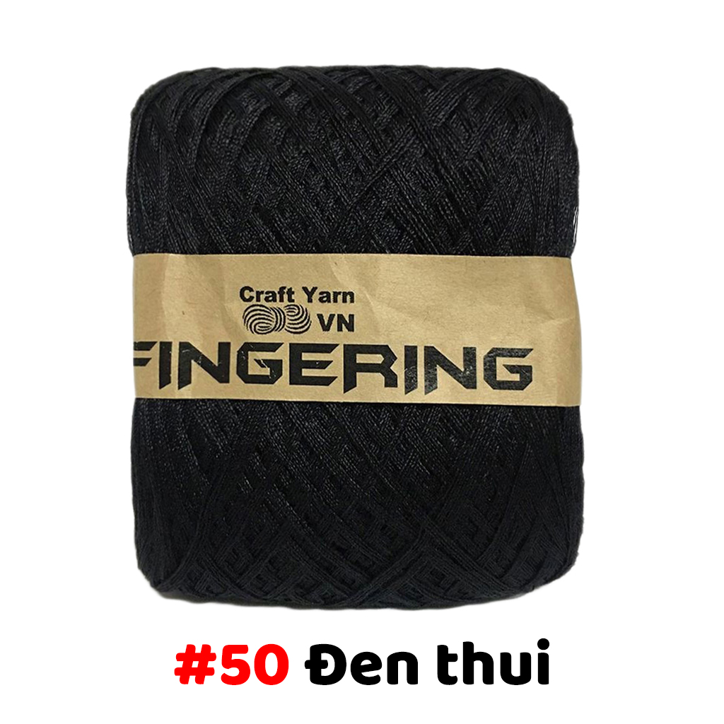 Sợi Cotton Bóng Fingering 100gr Craft Yarn VN (50 màu)