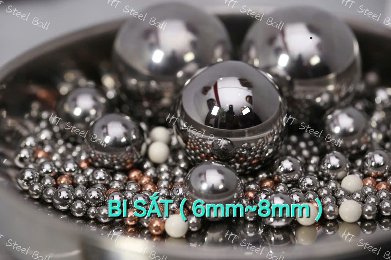 Combo 2Kg Bi Sắt nhiều kích cỡ 6~ 6.35~ 7~ 8mm Đồng Giá