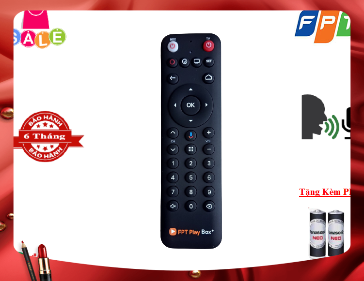 Remote Điều khiển từ xa FPT Play Box giọng nói TV Box FPT Play Box 2018 2019 2020- Hàng chính hãng t