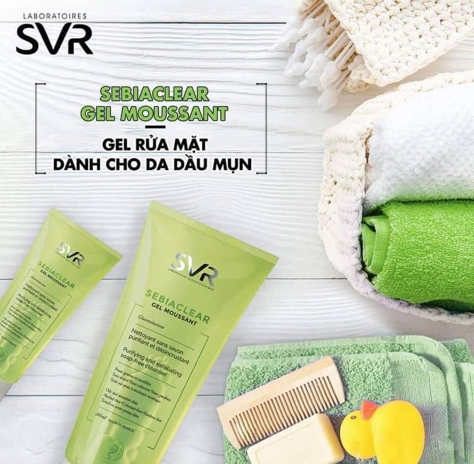 Sữa Rửa Mặt Svr Sebiaclear 200Ml Cho Da Dầu Mụn Nhạy Cảm