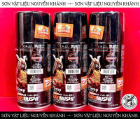 Sơn Xịt Samurai Kurobushi H2 Chịu Nhiệt 600°C | Sơn Pô Xe Máy Màu Đen Nhám | Sơn Chống Cháy Không Bong Tróc