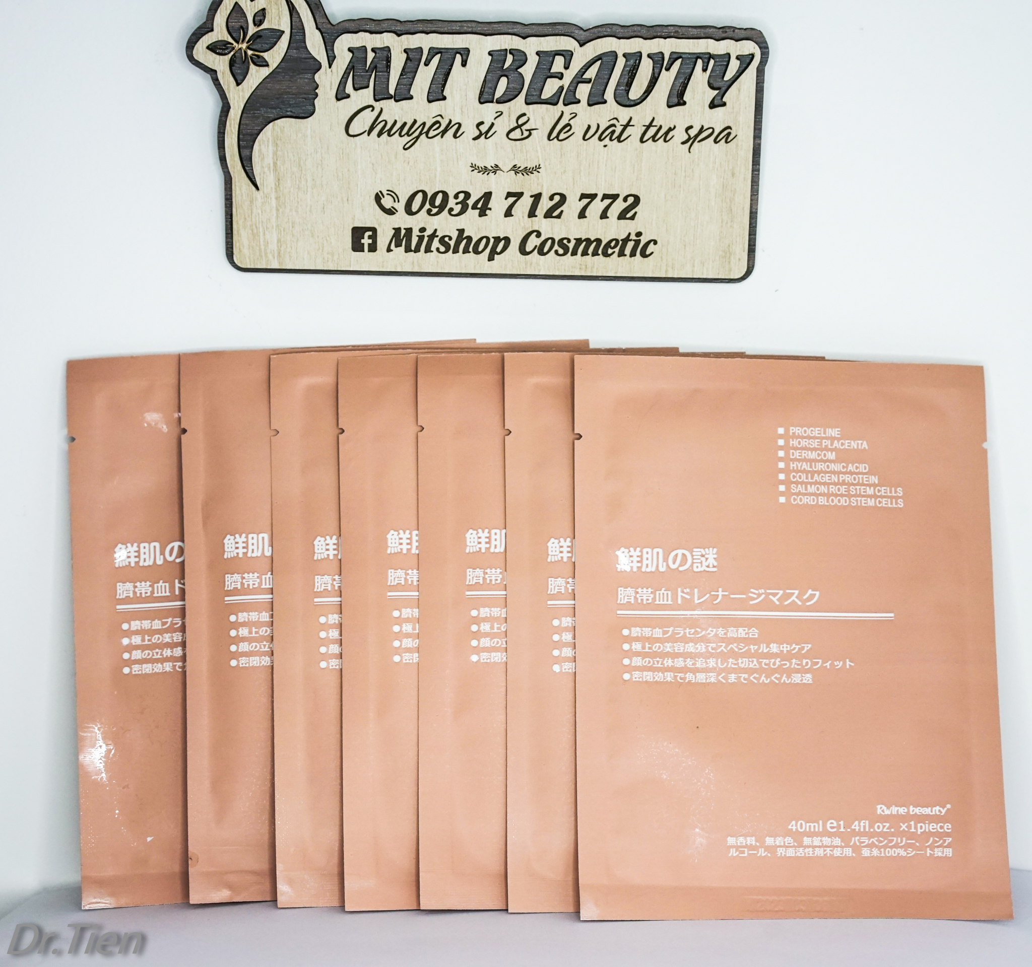 [HCM]Mặt Nạ Tế Bào Gốc Rwine Beauty Steam Cell Placenta Mask có mã cào chống hàng giả