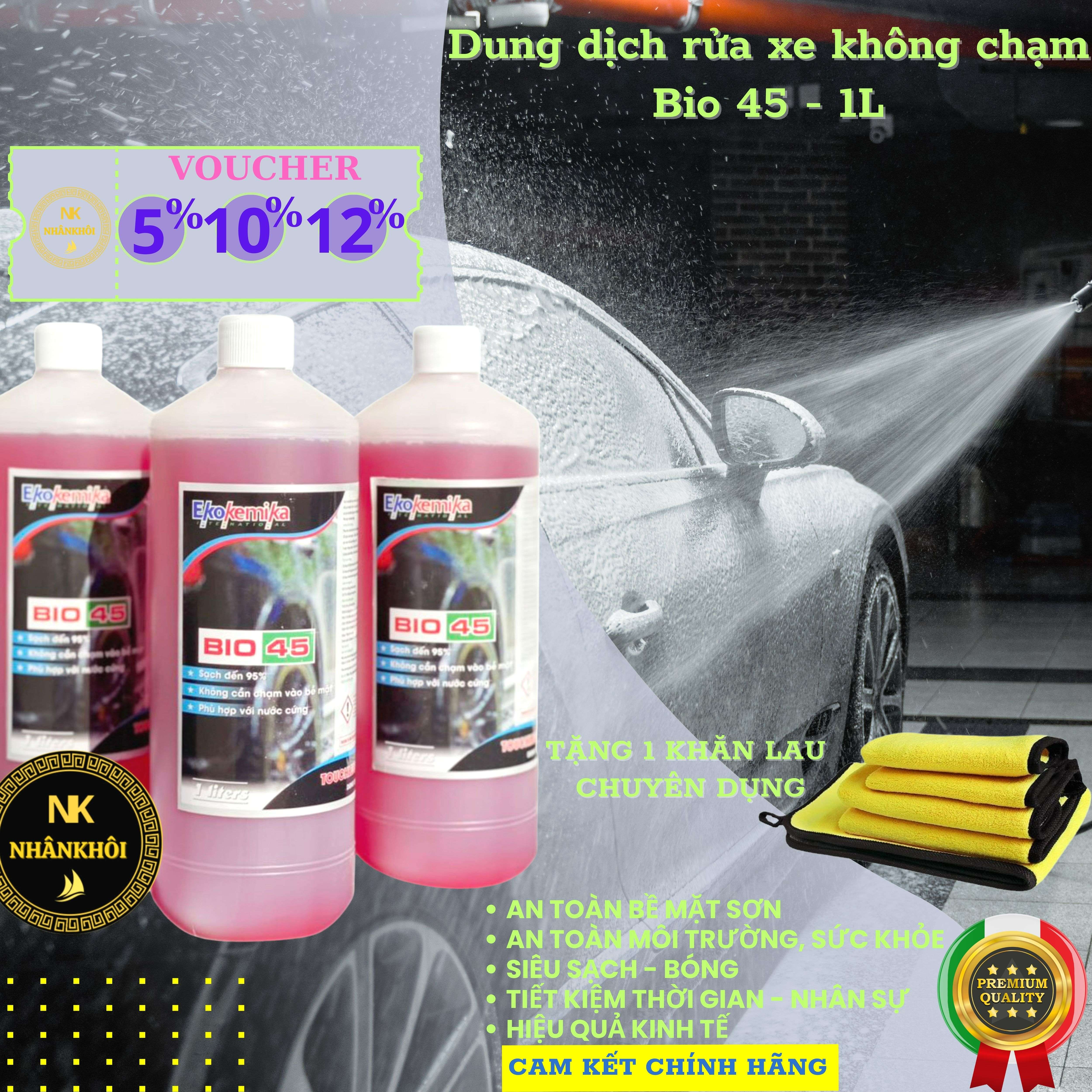 Bio 45 - Dung dịch rửa xe không chạm - Nước rửa xe bọt tuyết - Ekokemika