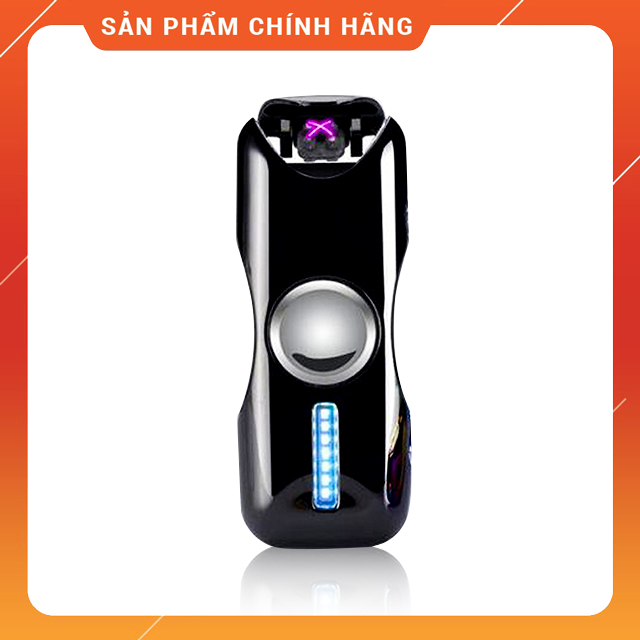 Hộp Quẹt Bật Lửa Hồng Ngoại 915 Sạc Điện Qua Cổng USB Kiểu Dáng Spinner 2 Cánh Tạo 18 Hiệu Ứng Đèn L