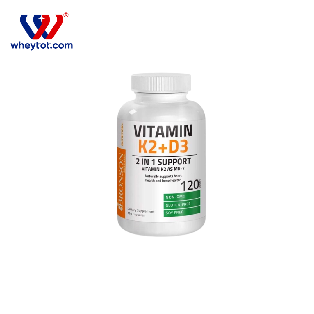 Bronson Vitamin K2 MK-7 + Vitamin D3